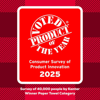 Tear-A-Square 3-Ply Paper Towels, 8 Triple Rolls = 24 Regular Rolls, Strong, Abs