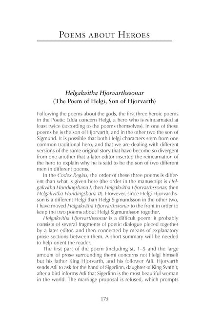 The Poetic Edda: Stories of the Norse Gods and Heroes (Hackett Classics)