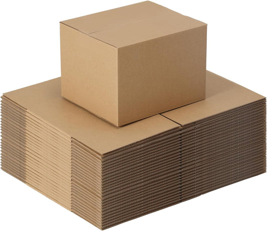 7X6X5 Brown Shipping Boxes Set of 25, Kraft Corrugated Cardboard Small Boxes Mai