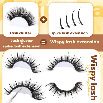 200D Lash Extensions with Bottom Lash Volume Eyelash Extensions 12-18Mm DIY Eyel