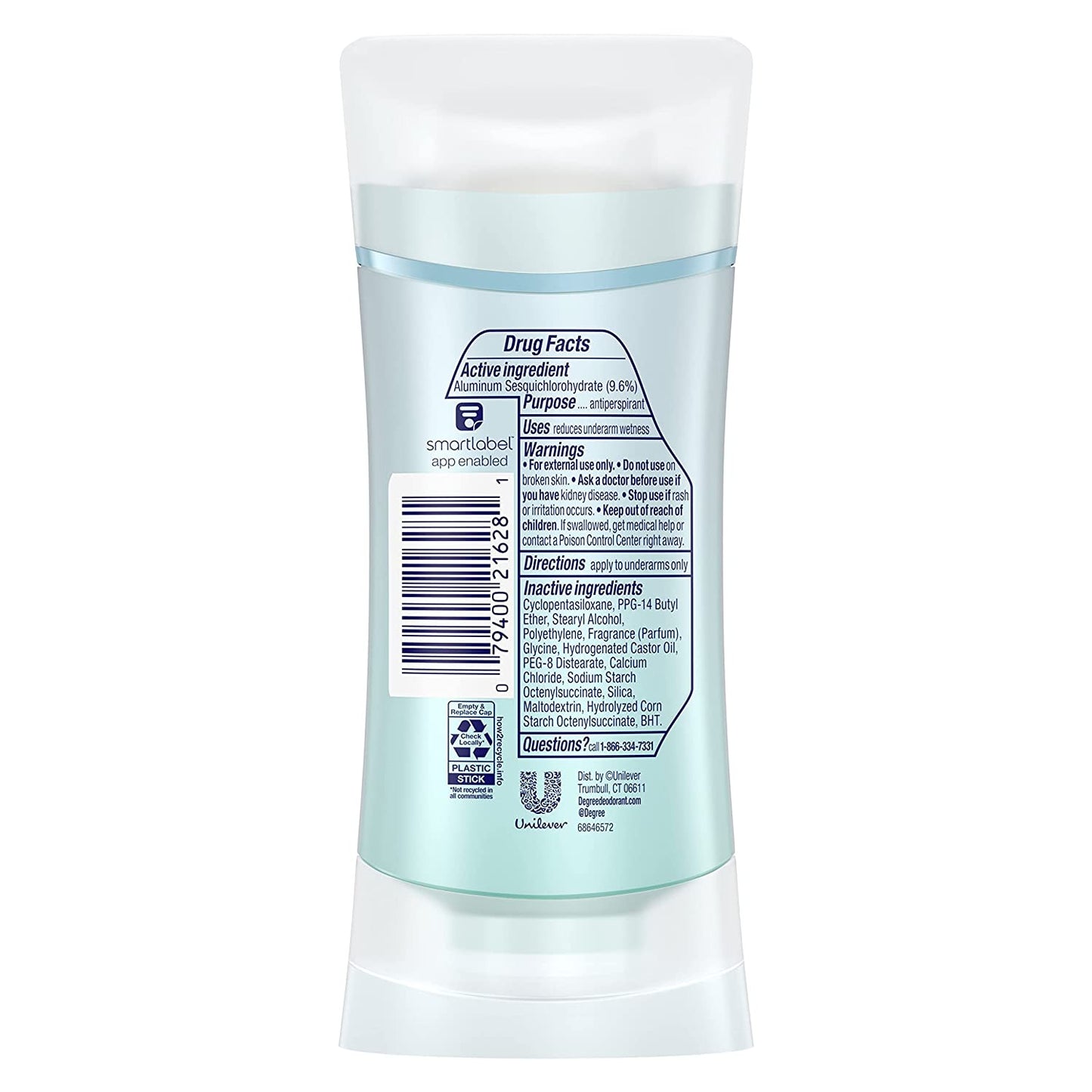 Antiperspirant for Women Protects from Deodorant Stains Pure Clean Deodorant for