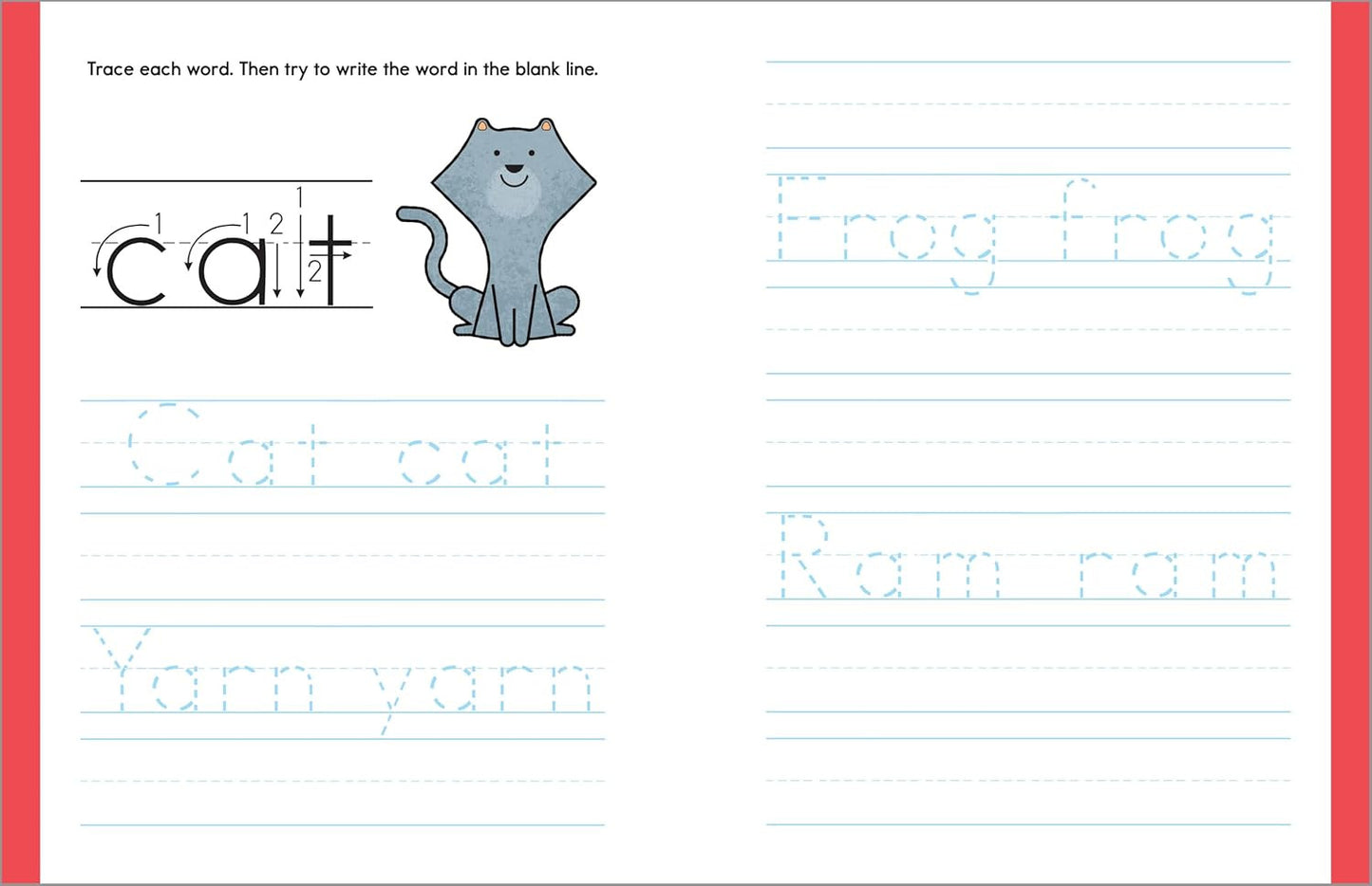 My First Alphabet Tracing Workbook: Practice Pen Control with Abcs and Animal Wo