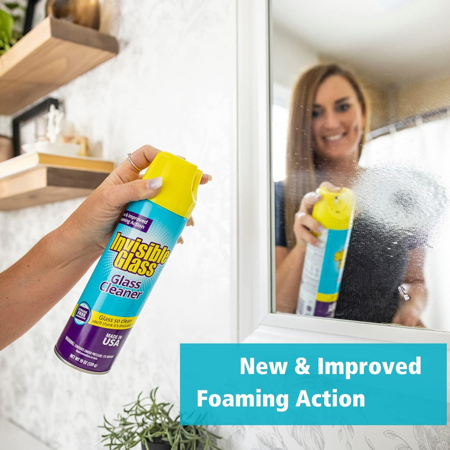 91160 Premium Glass and Window Cleaner for Auto and Home Cleans Glass, Windows,
