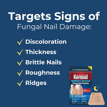 Nighttime Renewal Fungal Nail Patches - 14 Patch Twin Pack - Overnight Nail Repa
