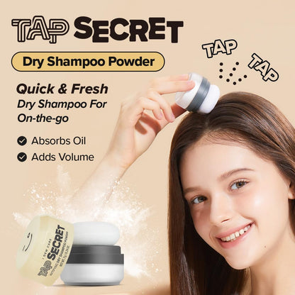 Tap Secret Dry Shampoo Powder with Biotin - Tap Secret Original | Strengthening