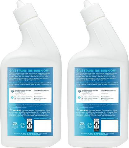 Natural Toilet Bowl Cleaner, Tea Tree & Peppermint Scent, 24 Fl Oz (Pack of 2)