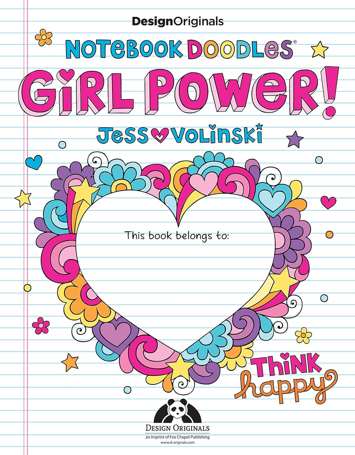 Notebook Doodles Girl Power! Coloring & Activity Book (Design Originals) 32 Insp