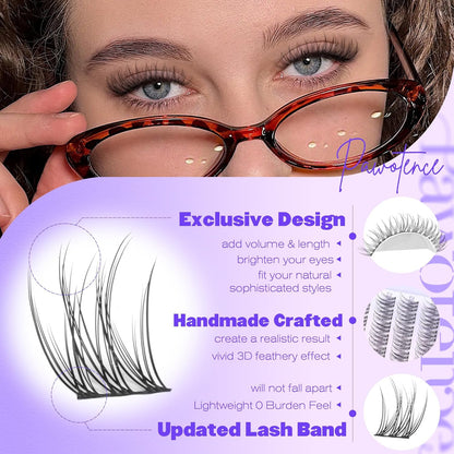 Natural Lash Clusters Wispy Cluster Eyelash Extensions 144Pcs Eyelash Clusters 9