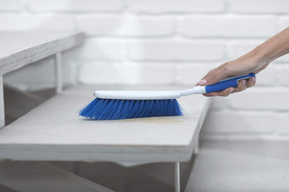 12" Multi-Purpose Counter Brush with Comfort Grip Handle, Blue/White