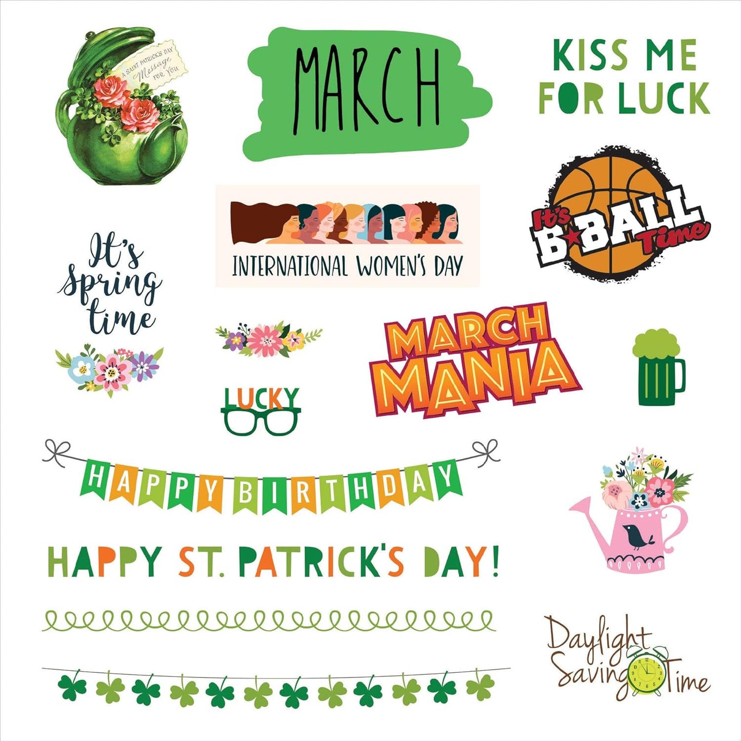 A Year in Stickers: Fun Pictures and Words to Highlight Celebrations (Sticker Bo