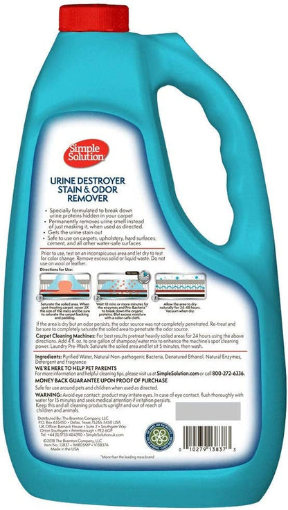 Urine Destroyer for Pets, Strong Odor, Enzyme Pet Odor Eliminator for Home, Floo
