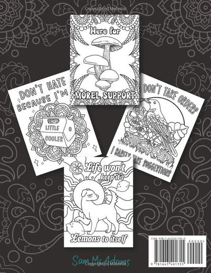 This Is Fine Everything Is Fine Adult Coloring Book: Funny Stress Relief Office