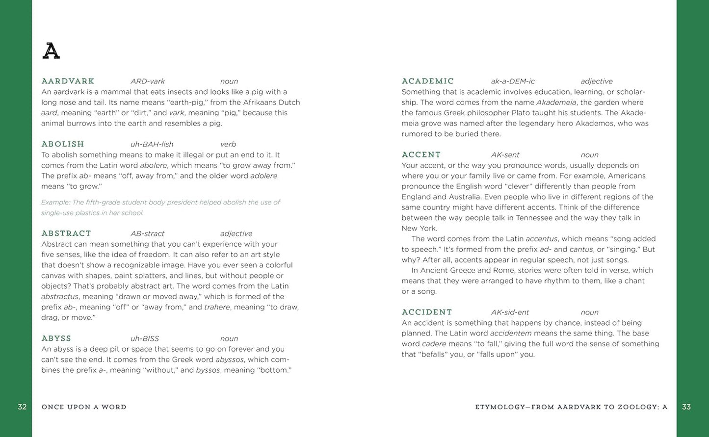 Once upon a Word: a Word-Origin Dictionary for Kids―Building Vocabulary through