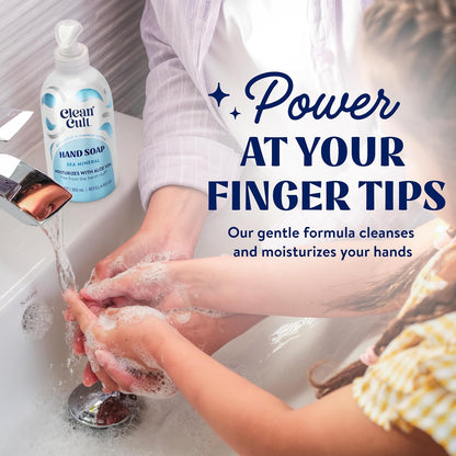 - Liquid Hand Soap Refills - Sea Minerals - Gentle on Sensitive Skin - Made with