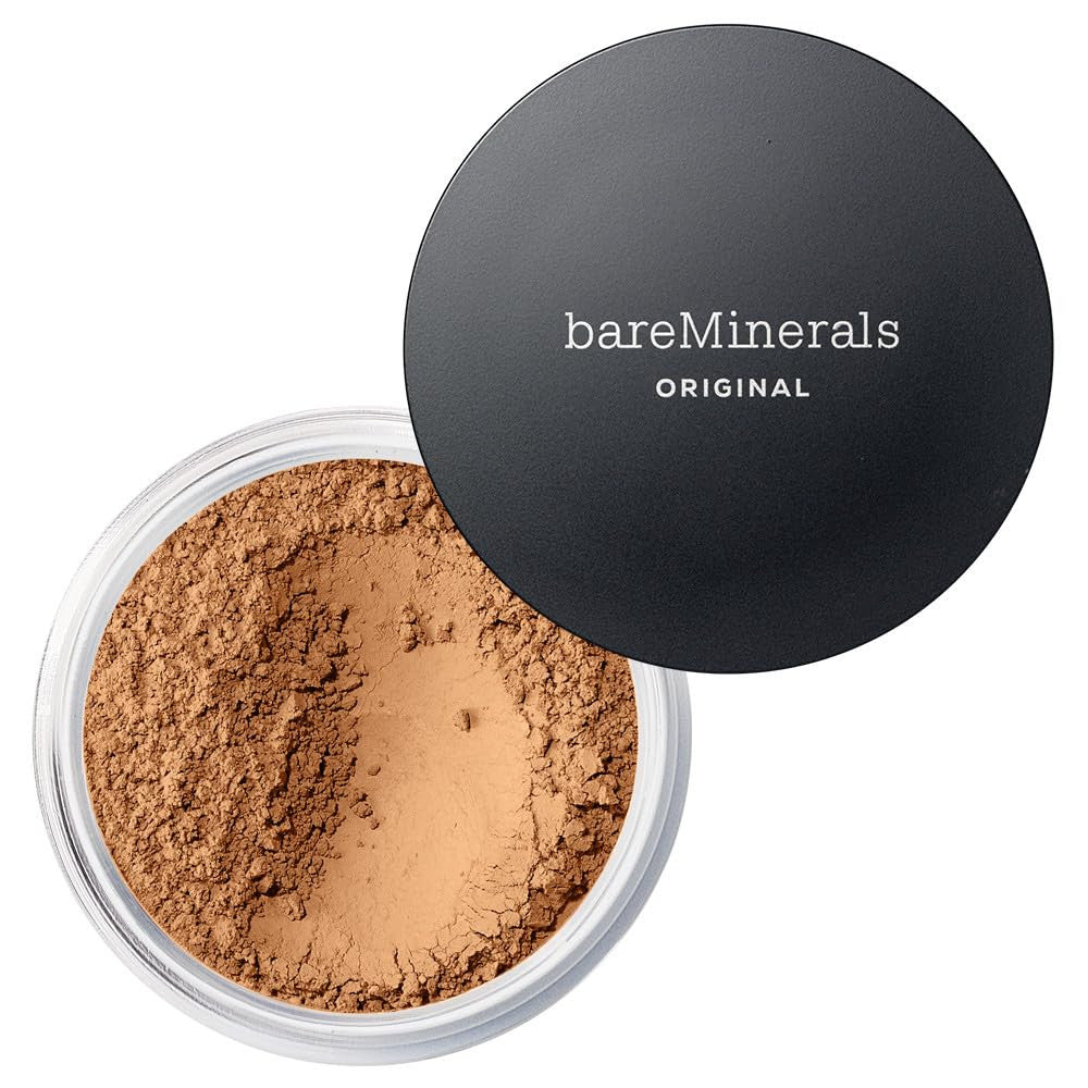 Original Loose Powder Foundation SPF 15, Clean Mineral Powder Face Makeup, Sheer