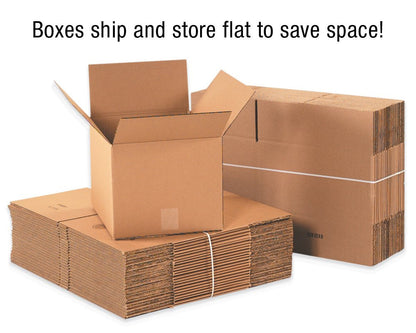 11 X 8 X 4 Corrugated Cardboard Boxes, Flat 11"L X 8"W X 4"H, Pack of 25 | Shipp