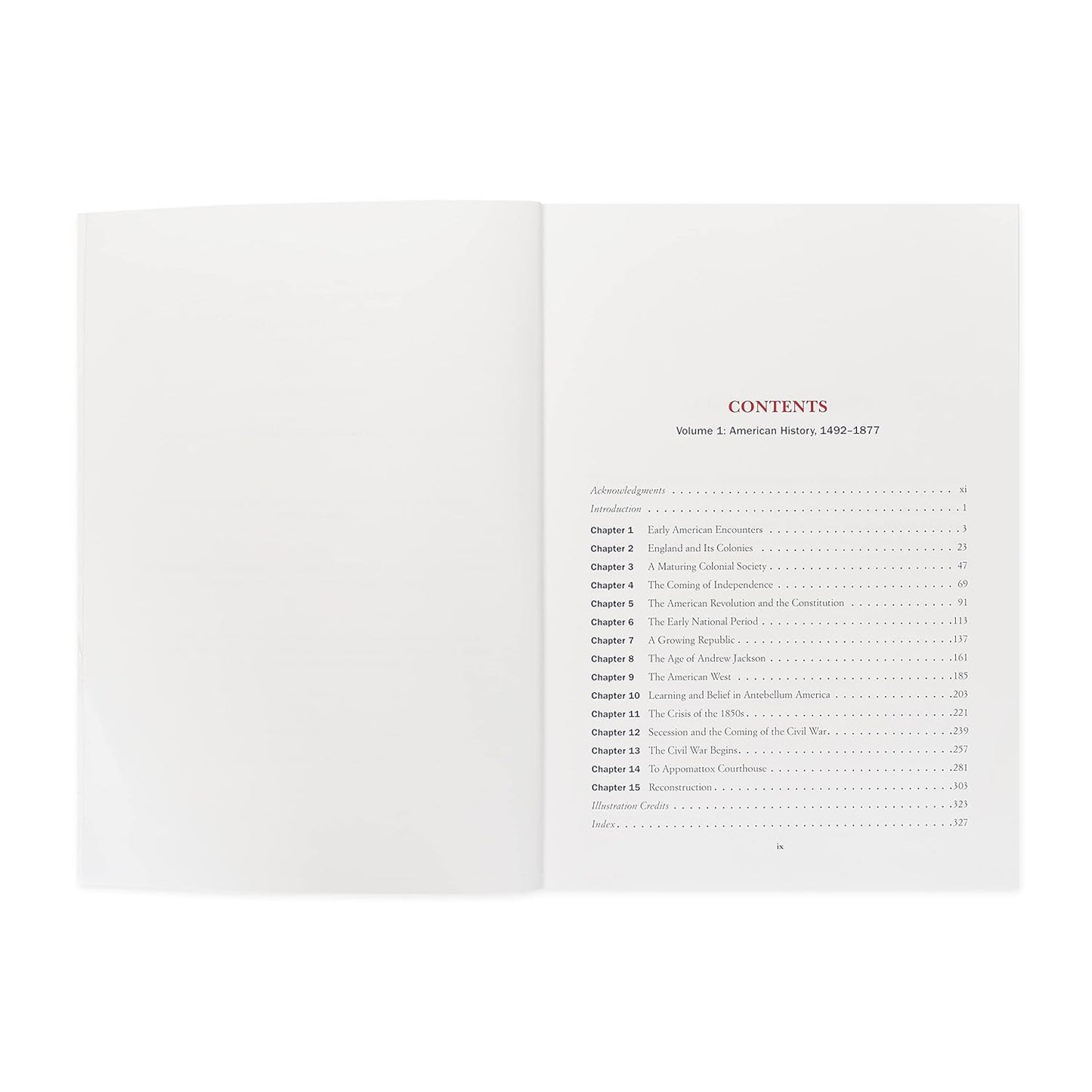 American History, Volume 1: 1492-1877