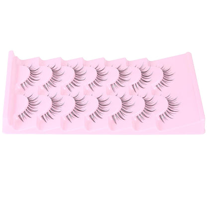 Natural Look Anime Lashes with Clear Band - Moonlight - Ultra-Thin Clear Band -
