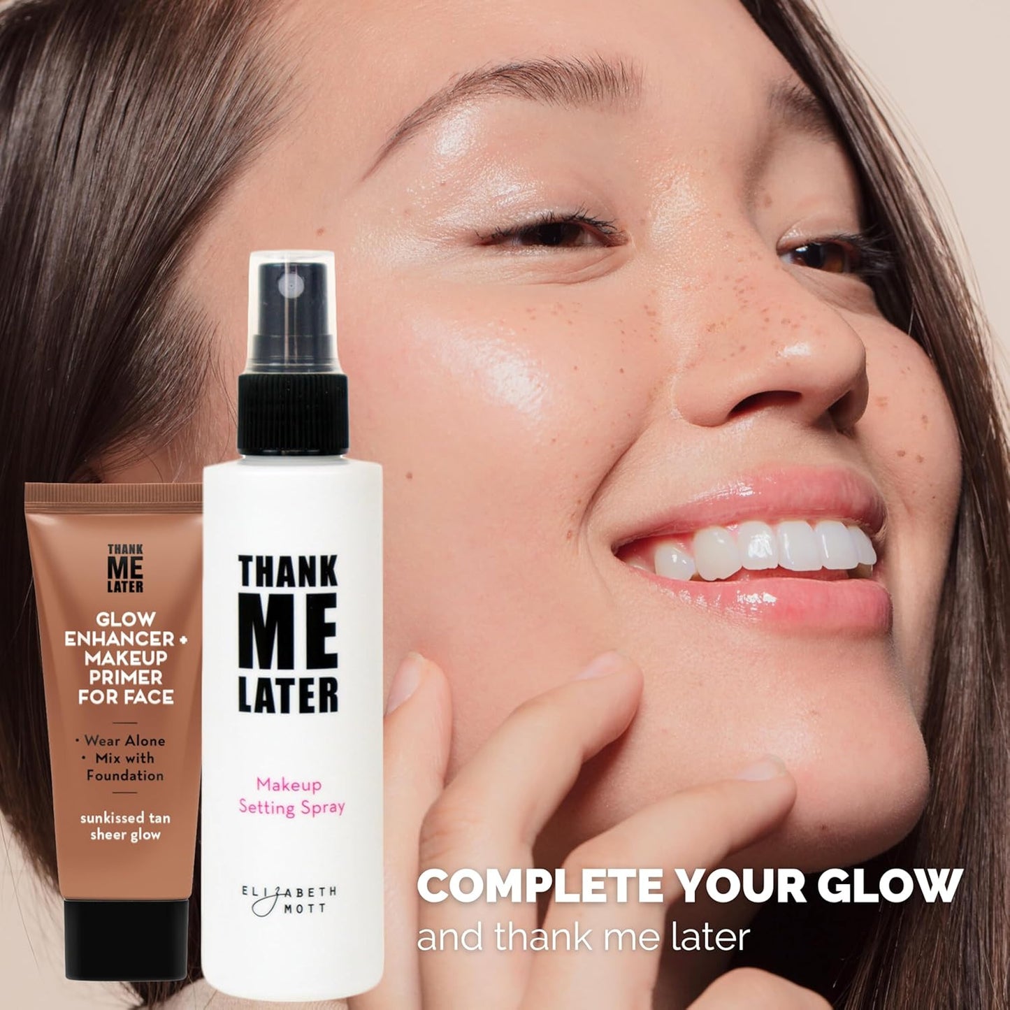 Thank Me Later Glow Enhancer - Hydrating Face Primer & Highlighter for Radiant S