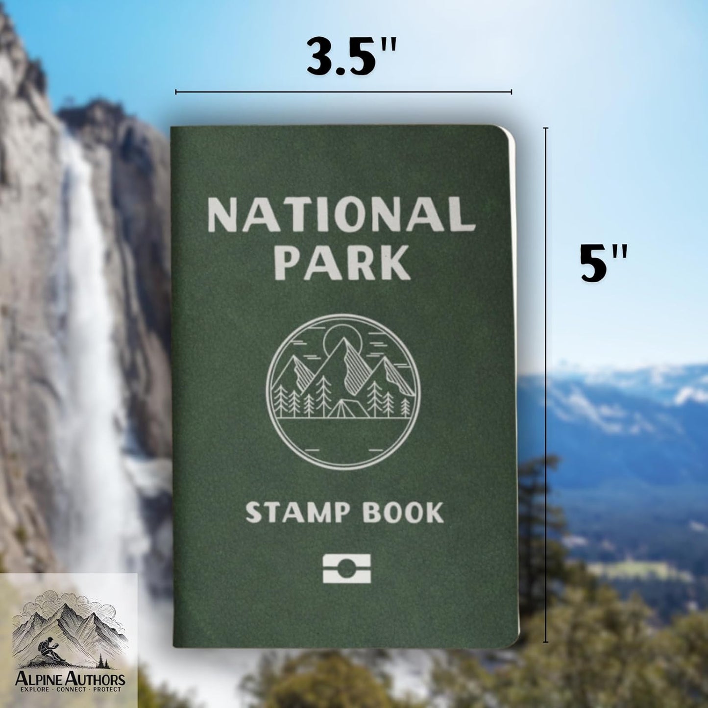 National Parks Stamp Book with Sticker Set: Passport-Sized National Park Book wi