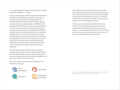 A Year of Us: a Couple'S Journal: One Question a Day to Spark Fun and Meaningful