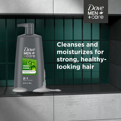 2-In-1 Shampoo and Conditioner Fresh and Clean 4 Count Nourishes and Invigorates