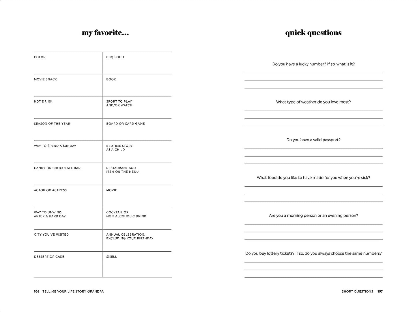 Tell Me Your Life Story, Grandpa: a Grandfather’S Guided Journal and Memory Keep