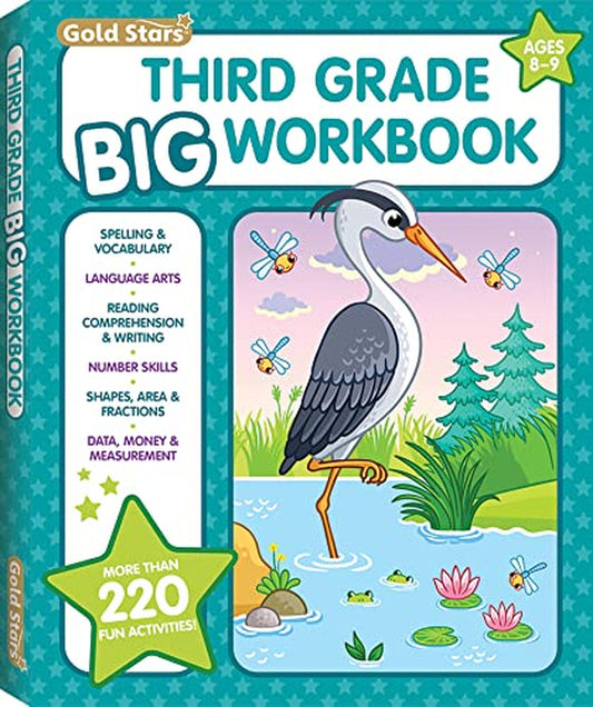 3Rd Grade BIG Workbook All Subjects for Kids 8 - 9 Includes 220+ Activities, Spe