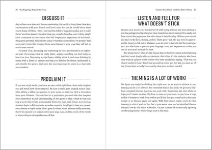 Teaching Yoga beyond the Poses: a Practical Workbook for Integrating Themes, Ide