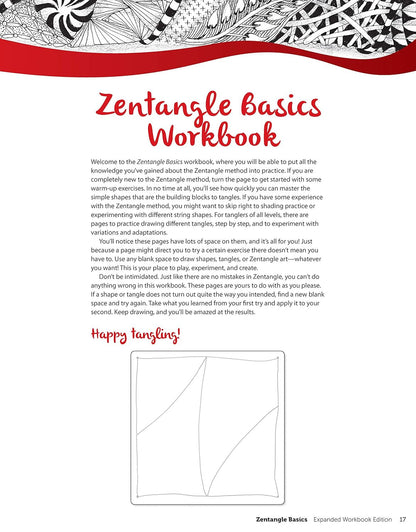 Zentangle Basics, Expanded Workbook Edition: a Creative Art Form Where All You N