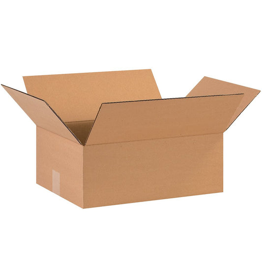 16 X 12 X 6 Corrugated Cardboard Boxes, Flat 16"L X 12"W X 6"H, Pack of 25 | Shi