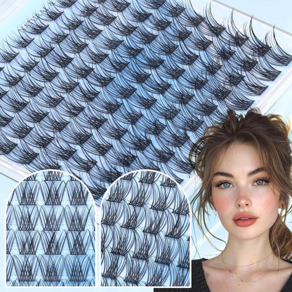 Natural Eyelash Clusters Wispy Lashes Clusters C Curvature 110 Pcs Cluster Eyela