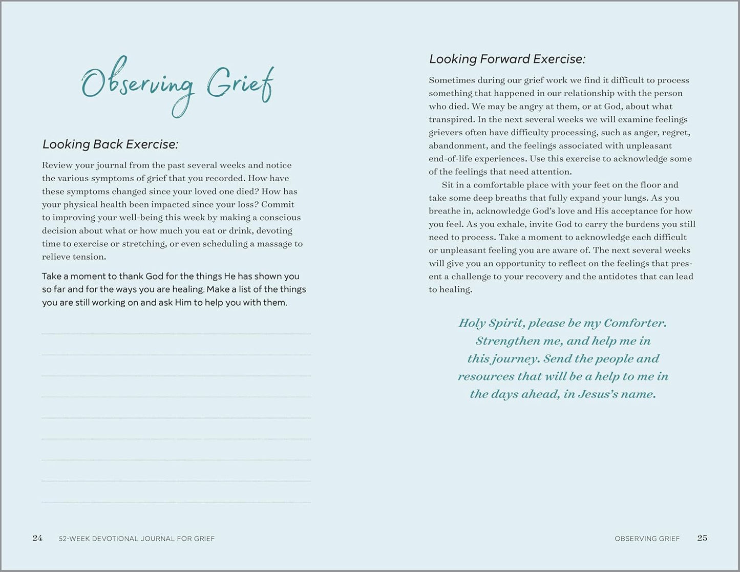 52-Week Devotional Journal for Grief: Prompts and Prayers for Navigating Loss