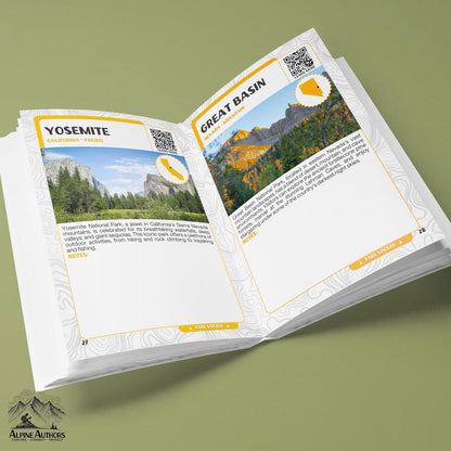 National Parks Stamp Book with Sticker Set: Passport-Sized National Park Book wi