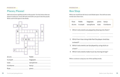 The 3Rd Grade Spelling Workbook: 95+ Games and Puzzles to Improve Spelling Skill