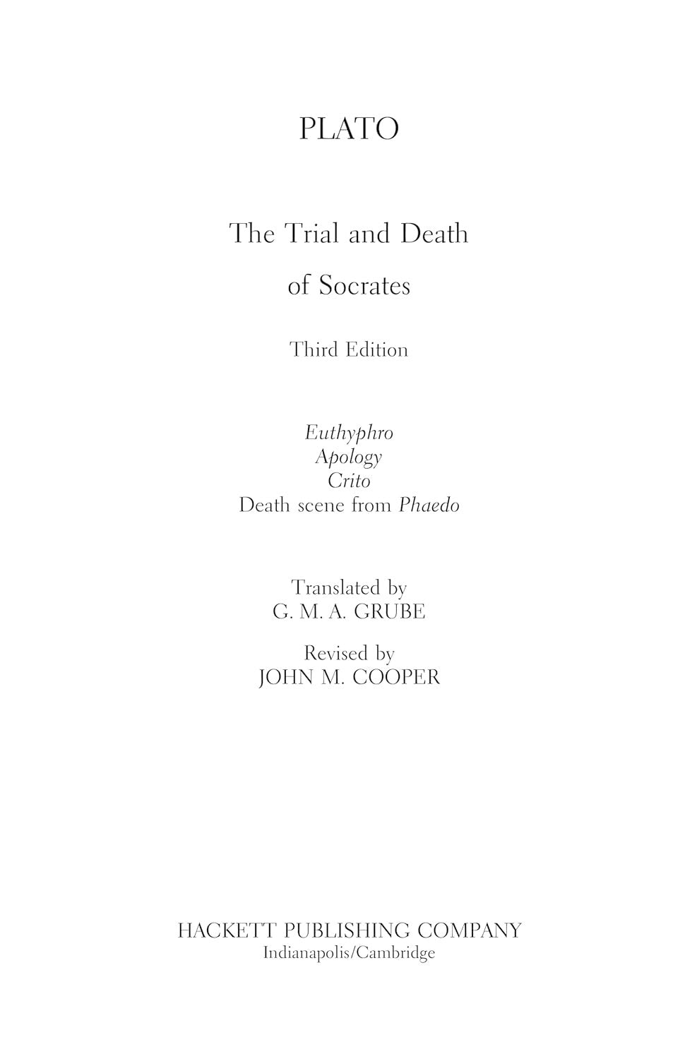 The Trial and Death of Socrates
