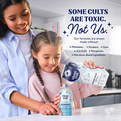 - Liquid Hand Soap Refills - Sea Minerals - Gentle on Sensitive Skin - Made with