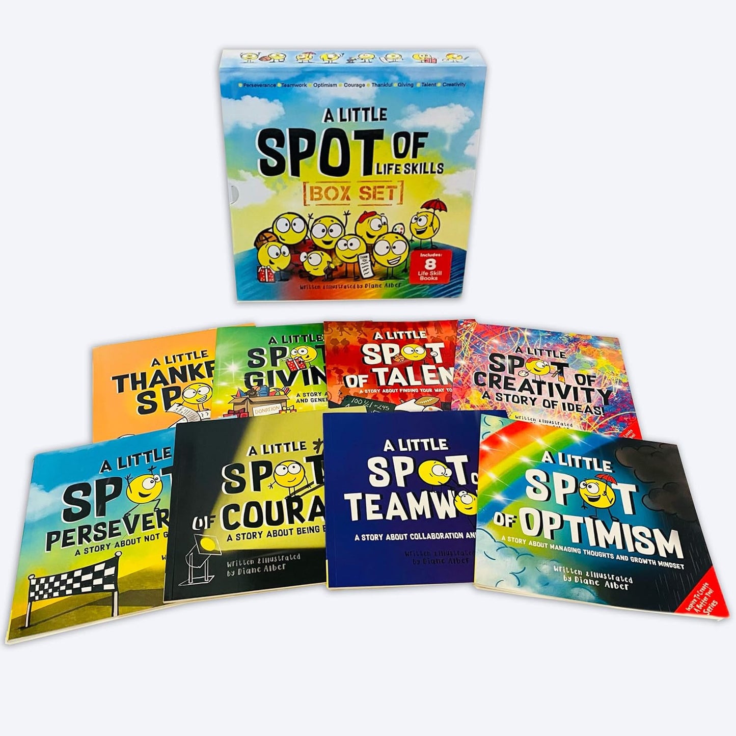 A Little SPOT of Life Skills 8 Book Box Set (Books 17-24: Courage, Perseverance,