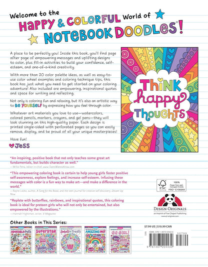 Notebook Doodles Girl Power! Coloring & Activity Book (Design Originals) 32 Insp