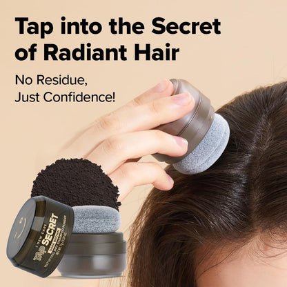 Tap Secret Dry Shampoo Powder with Biotin - Tap Secret Dark Brown | Strengthenin