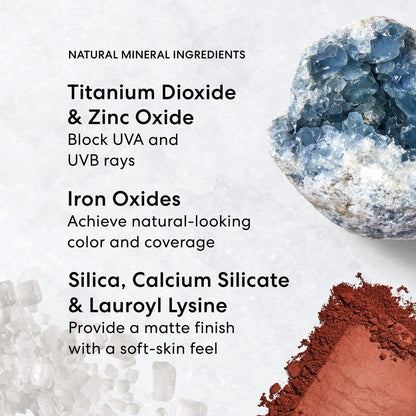 Original Loose Powder Foundation SPF 15, Clean Mineral Powder Face Makeup, Sheer