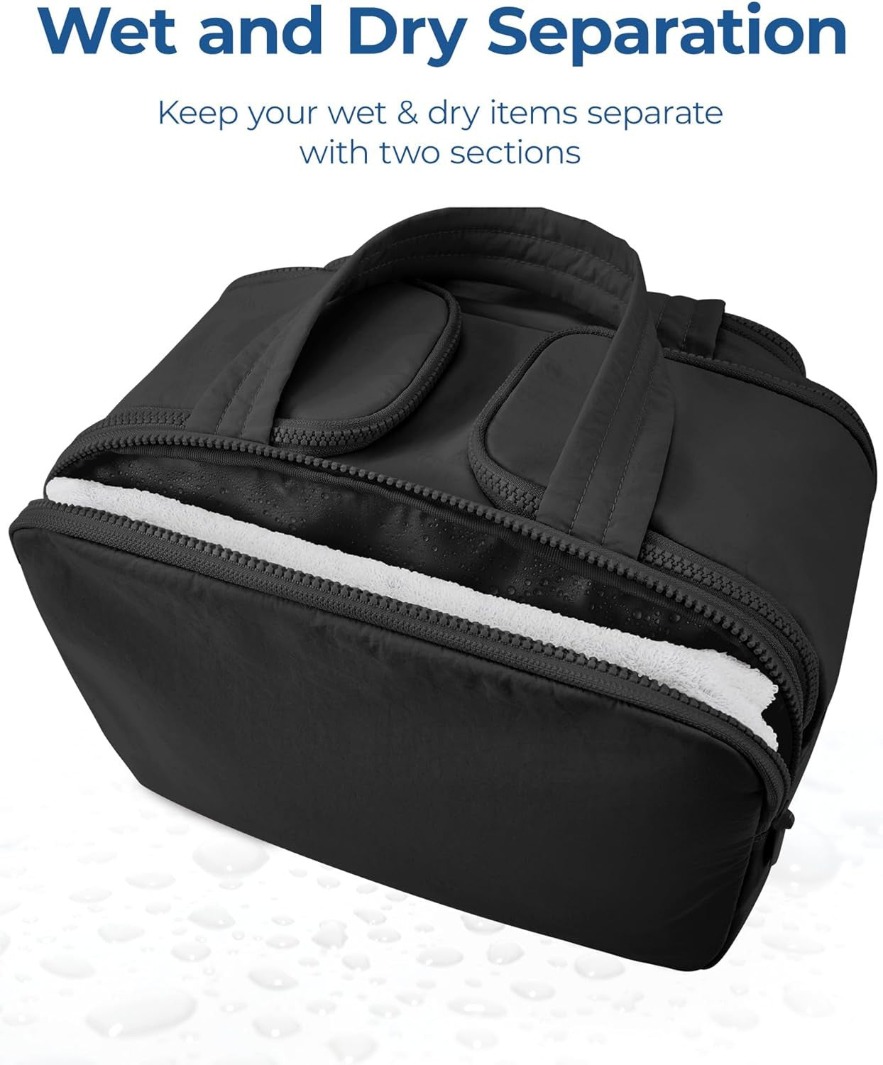 Travel Toiletry Bag, Lightweight Large Wide-Open Travel Bag for Women, Puffy Cos