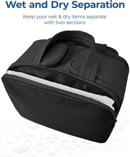 Travel Toiletry Bag, Lightweight Large Wide-Open Travel Bag for Women, Puffy Cos