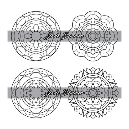 100 Mini Mandalas: a Mandala Coloring Book for Adults and Kids with Easy, Cute,