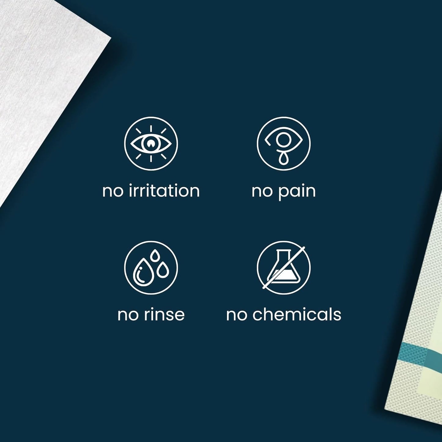 Tea Tree Oil Eyelid & Lash Wipes with Hyaluronic Acid, Green Tea & Chamomile for