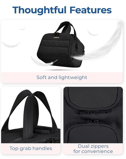 Travel Toiletry Bag, Lightweight Large Wide-Open Travel Bag for Women, Puffy Cos