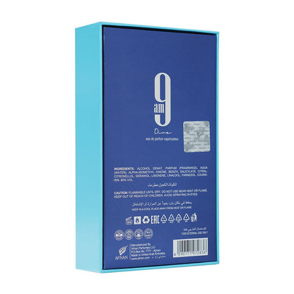 9 AM Dive Unisex Eau De Parfum, 3.4 Fl. Oz