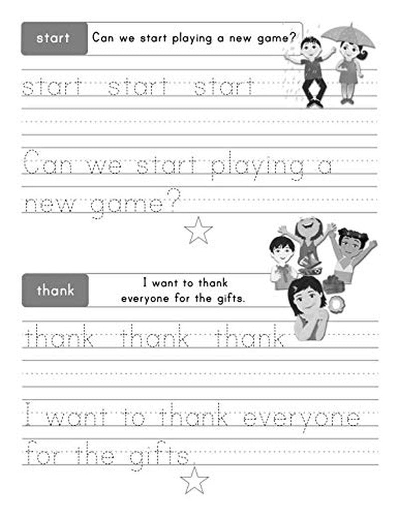 200 Essential Sight Words for Kids Learning to Write and Read: Activity Workbook