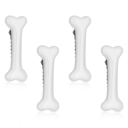 4Pcs Bone Hair Clip White Bones Hairpins for Women Girls Hair Accessories for Ha