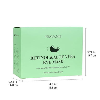 Under Eye Patches with Retinol and Aloe Vera Eye Mask for Dark Circles and Puffi